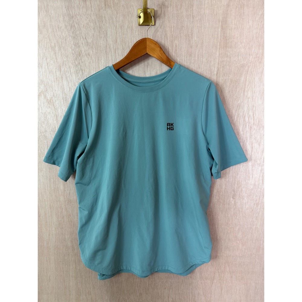 AKHG Alaskan Hardgear Mens UPF 50+ Performance Short Sleeve T-Shirt Teal Large